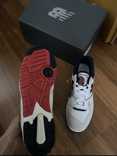 New Balance 550 Premium Blanco Azul Marino Rojo 42 EU / 8.5 US - Raro bb550cc1 5