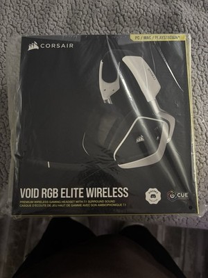 CORSAIR VOID RGB ELITE Wireless Gaming Headset + USB Dongle + Charging cable
