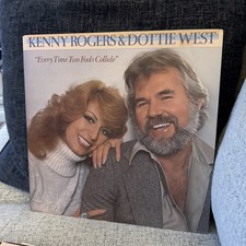 Kenny Rogers and Dottie West “every time two fools collide” 1978 vinyl Lp
