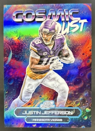 2025 Topps Cosmic Chrome Justin Jefferson Base (RAW)