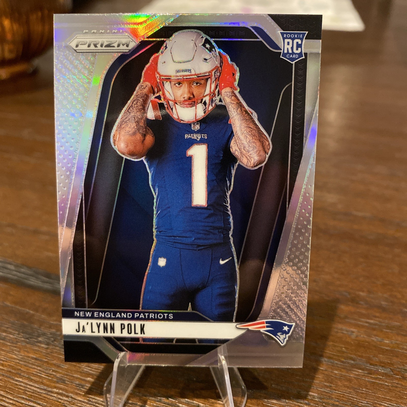 2024 Panini Prizm Silver #15 Ja'Lynn Polk Image Variation New England Patriots