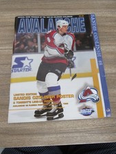 1997-98-Avalanche vs Panthers Program 1/12/98 w/ Roster Card Sandis Ozolinsh
