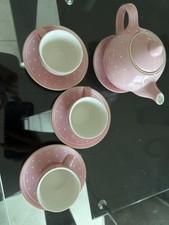 FAO Schwarz Pink Polka Dot Pretend Play Tea Set 2018 7 Pieces