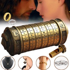 Da Vinci Code Mini Cryptex Puzzle Boxen Interessantes Kreatives Geschenk Bronze