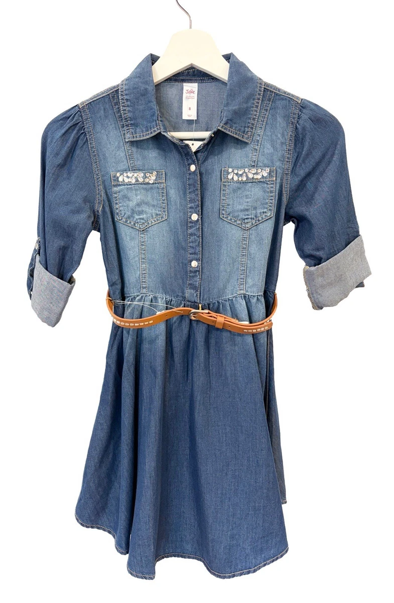 justice denim dress Denim Dress Justice Dresses Sale Bandeau Metallic Foil Detail Mini Dress In  Blue Denim EGO US