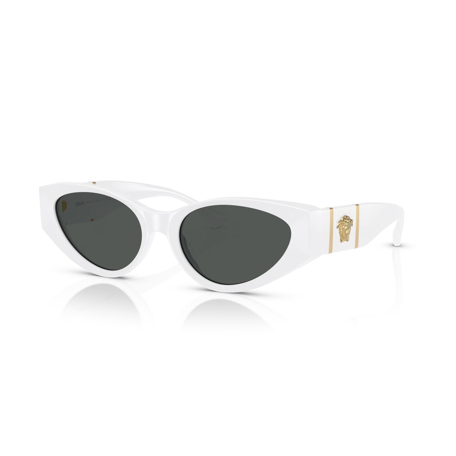 Versace White Cat Eye Sunglasses Medusa Biggie VE4454 314/87 NWB MSRP $415 thumbnail 6