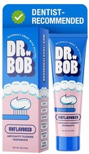 Dr. Bob Unflavored Toothpaste - Anticavity Fluoride Gel for Sensory Taste Sens