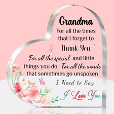 Christmas Gifts for Grandma, Grandma Birthday - Decorative Clear