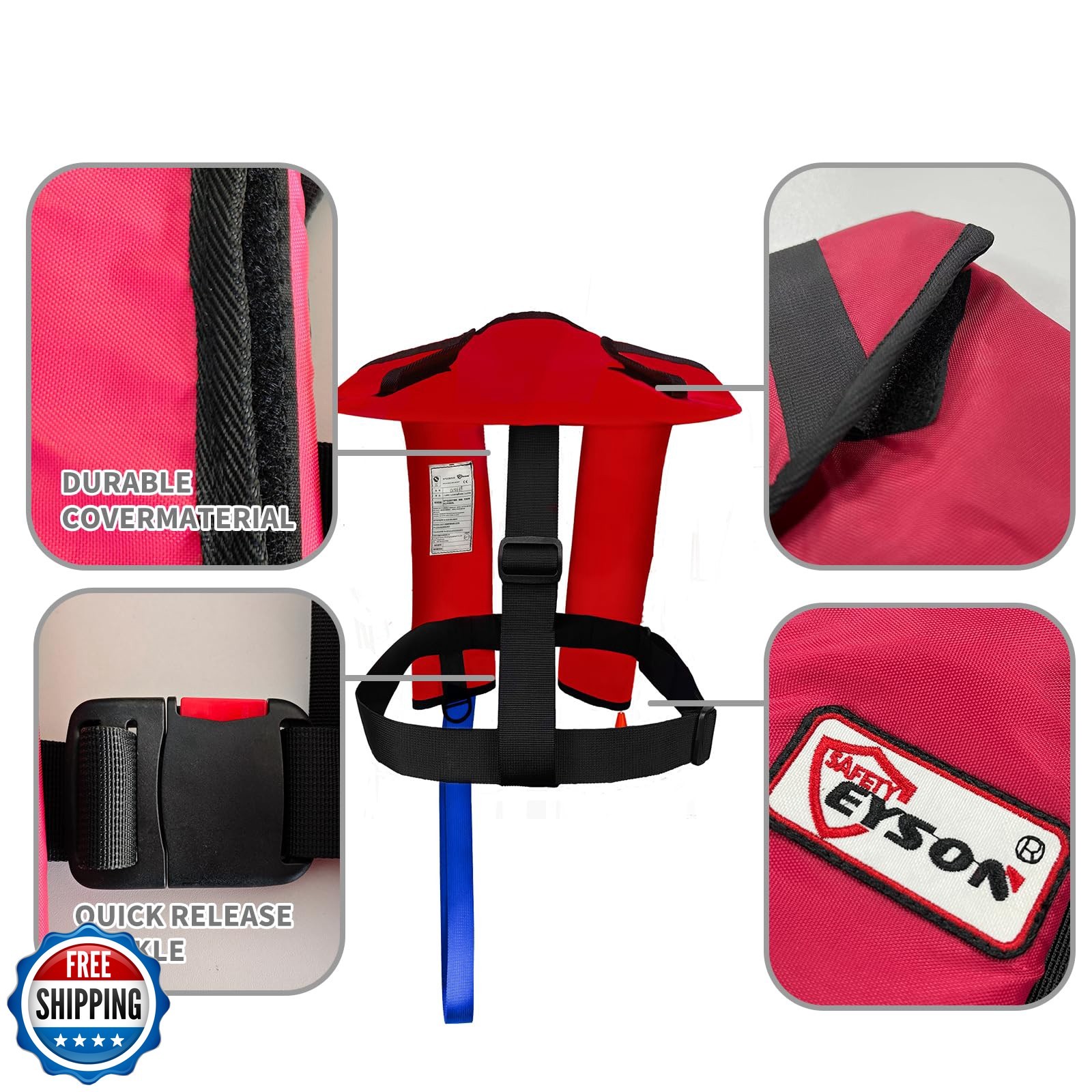 Chaleco salvavidas inflable automático|Chaleco salvavidas para adultos|PFD bajo perfil|Soporte...