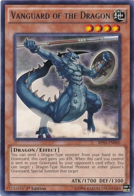 #ad Vanguard of the Dragon BP03 EN060 Rare 1st Edition Heavily Played $0.99