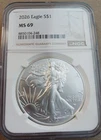 2026 American Silver Eagle NGC MS69 Brown Label
