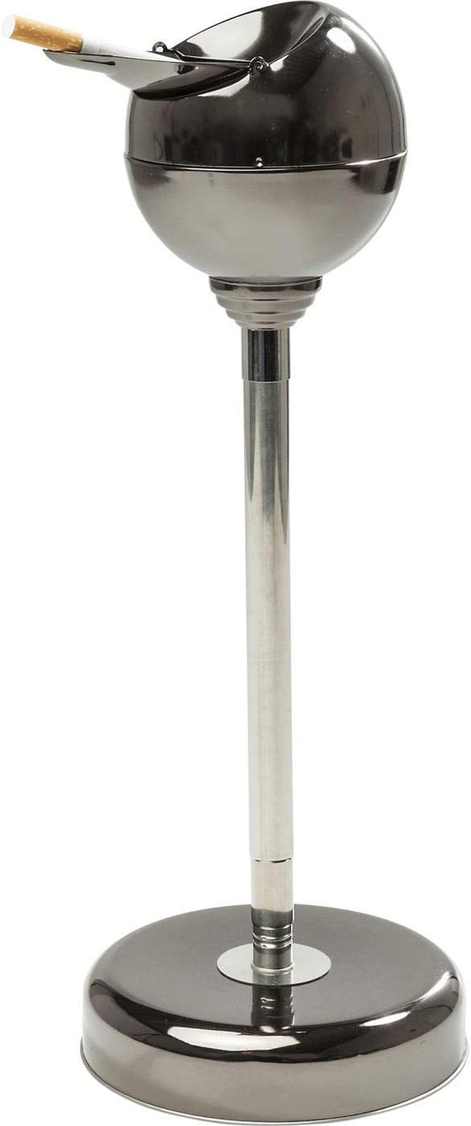 Portacenere Alto 72cm Spheric | Metallo Robusto e Coperchio Anti-Vento - 3