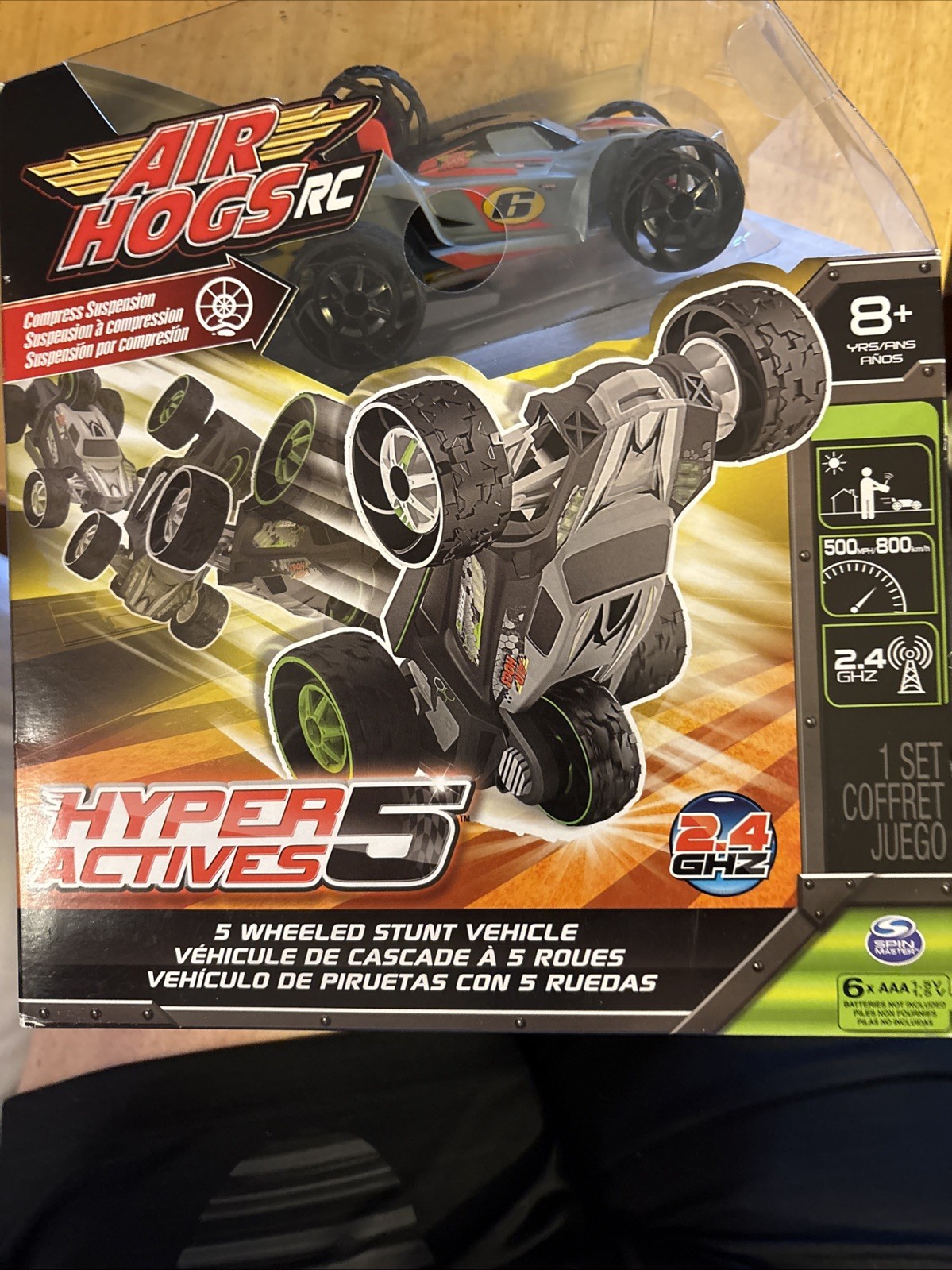 Hyper Actives 5 Wheeled Stunt Vehicle 2.4 Ghz Remote Nib