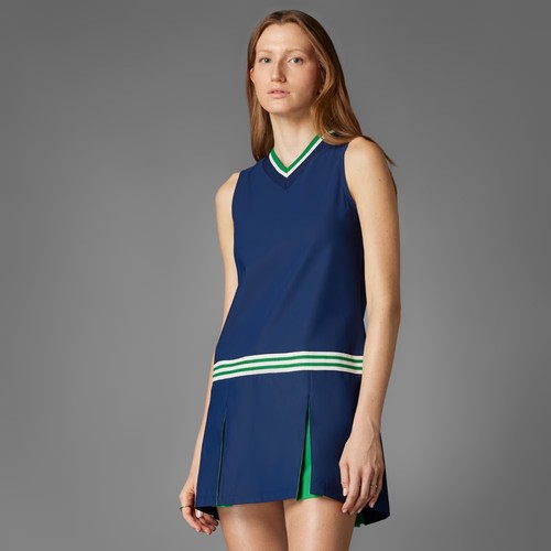 Adidas Originals Tennis Pro Dress Womens M Navy Green JF6394 w/ Tights