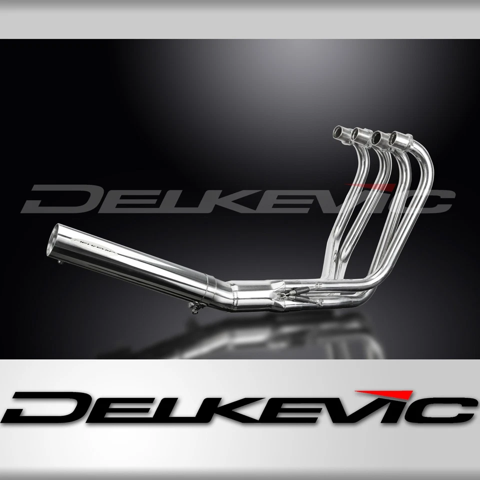Escape completo Delkevic con silenciador recto de acero inoxidable para Honda CB500 Foto 2 de 4