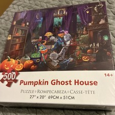 Halloween Fright Ghost Night 500 Piece Jigsaw Puzzle Large Halloweeen Puzzle