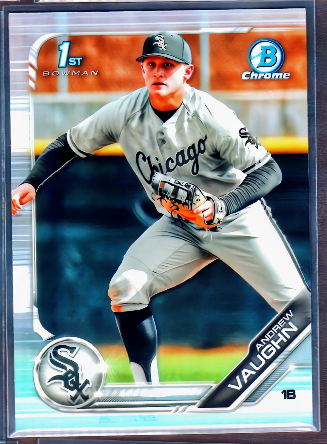 2019 Bowman Chrome Draft Refractor #BDC100 Andrew Vaughn 1st Bowman