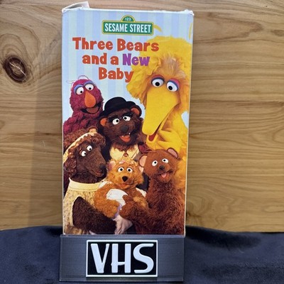 Sesame Street - Three Bears and a New Baby (VHS, 2003) * Buy 2 Get 1 Free