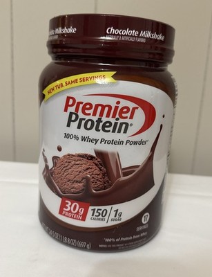 Premier Protein Whey Protein Powder - 24.5 oz Chocolate Flavor Exp Jun222026