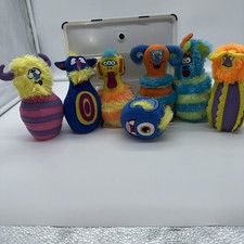 MELISSA AND DOUG MONSTER BOWLING SET 6 Pins 1 Ball Fabric