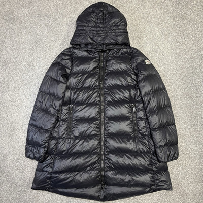 Schwarze gefütterte Damenjacke Moncler Suyen Größe 2 UK10/12 100 % authentisch
