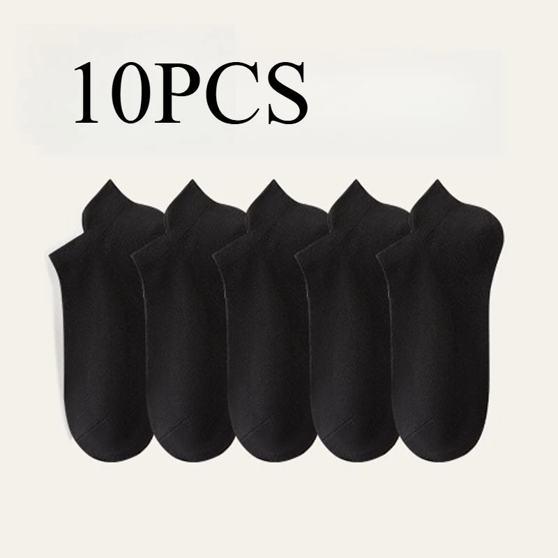 10 pairs of socks for all seasons, pure color, women's, one size fits all HOT - Image 3 of 4