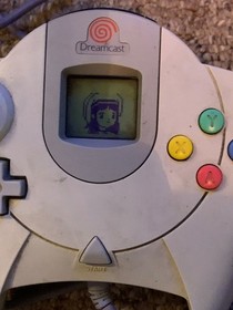 White Visual Memory Unit VMU Sega Dreamcast Official HKT 7000 Tested