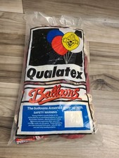 Vintage Qualetex  Balloons 1987 Red White Way...