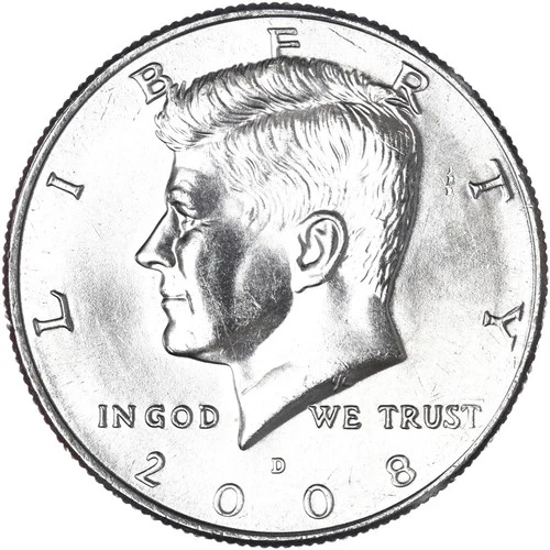 2008 D Kennedy Half Dollar Uncirculated from Mint Set