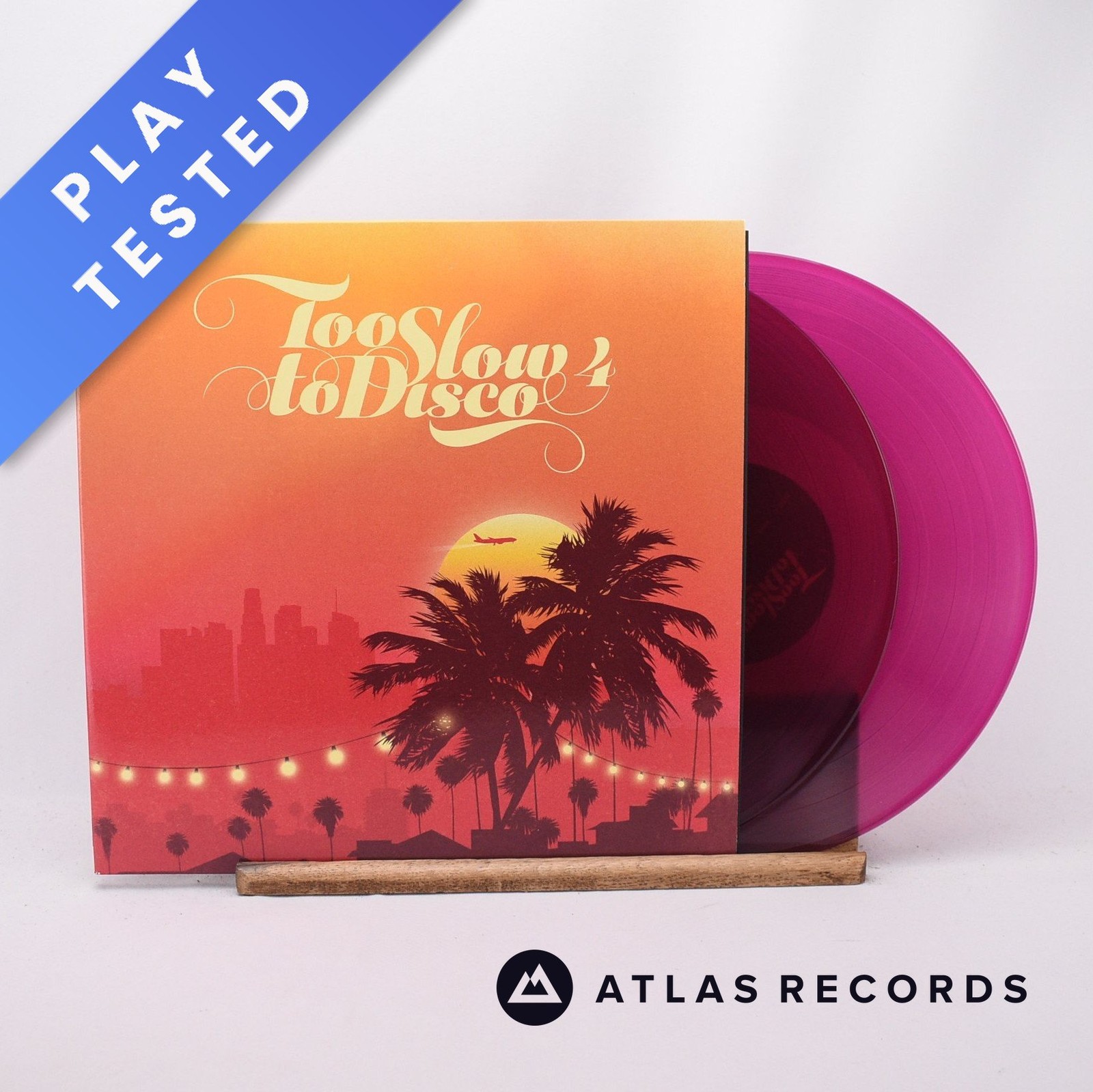 Various Too Slow To Disco 4 Violet Limited Edition 2 x LP Vinyl Record - EX/NM