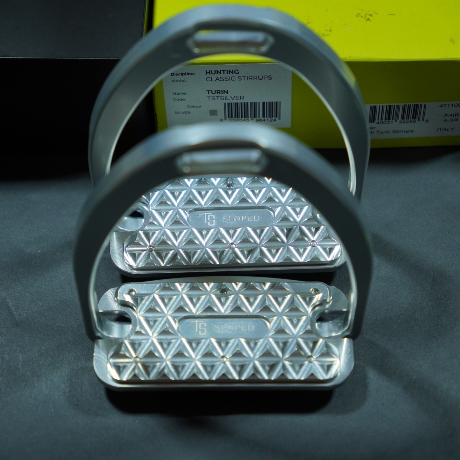 tech stirrups innovative equestrian equipment turin classic hunting sloped Italy