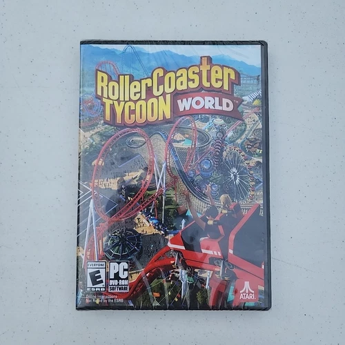 Roller Coaster Tycoon World (PC)  DVD-Rom Windows Computer Game Atari ESRD 