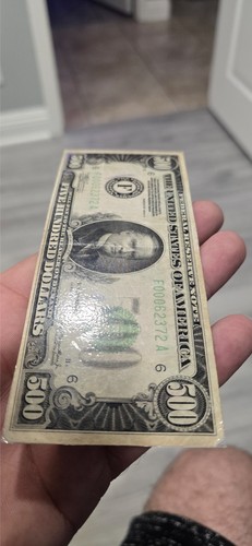 US Paper Money 1934A $500 Federal Reserve Note Atlanta **LAMINATED NOTE** - Picture 4 of 4