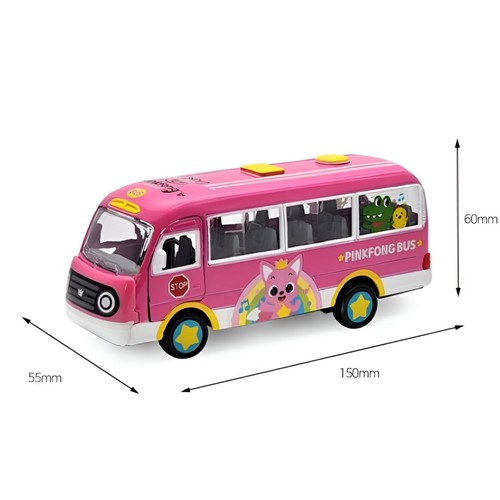 Pinkfong Baby Shark Toy Mini Kindergarten Bus Figure_Door Open Pull Back - Foto 7 di 11