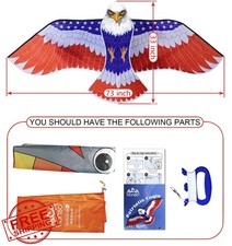 HONBO Patriotic Eagle Kite Adults Kids Easy Fly Beach 73" Wingspan