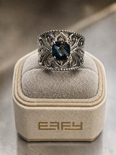 Effy 925 Sterling Silver London Blue Topaz Wh...