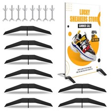 16 PCS - 4 SETS Spider Feet Board Sign Holder Base, Adjustable Floor Mount St...