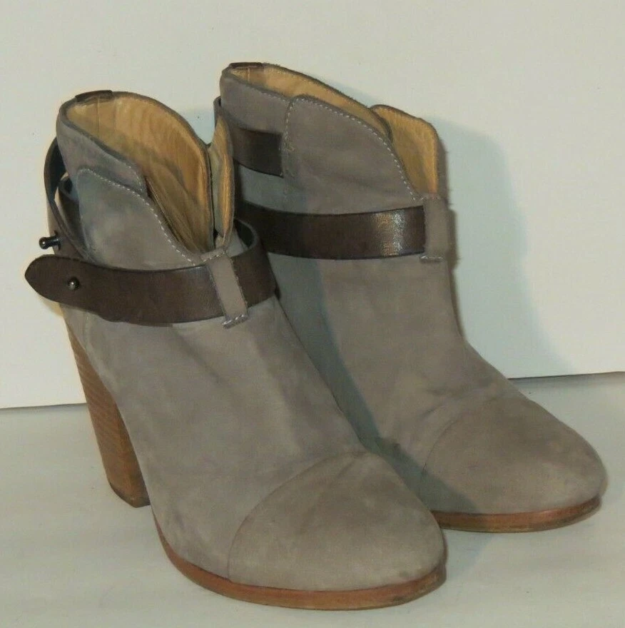 Botines RAG & BONE Gris Cuero Nobuck Talla 37 EU 6 EE. UU. Foto 4 de 4