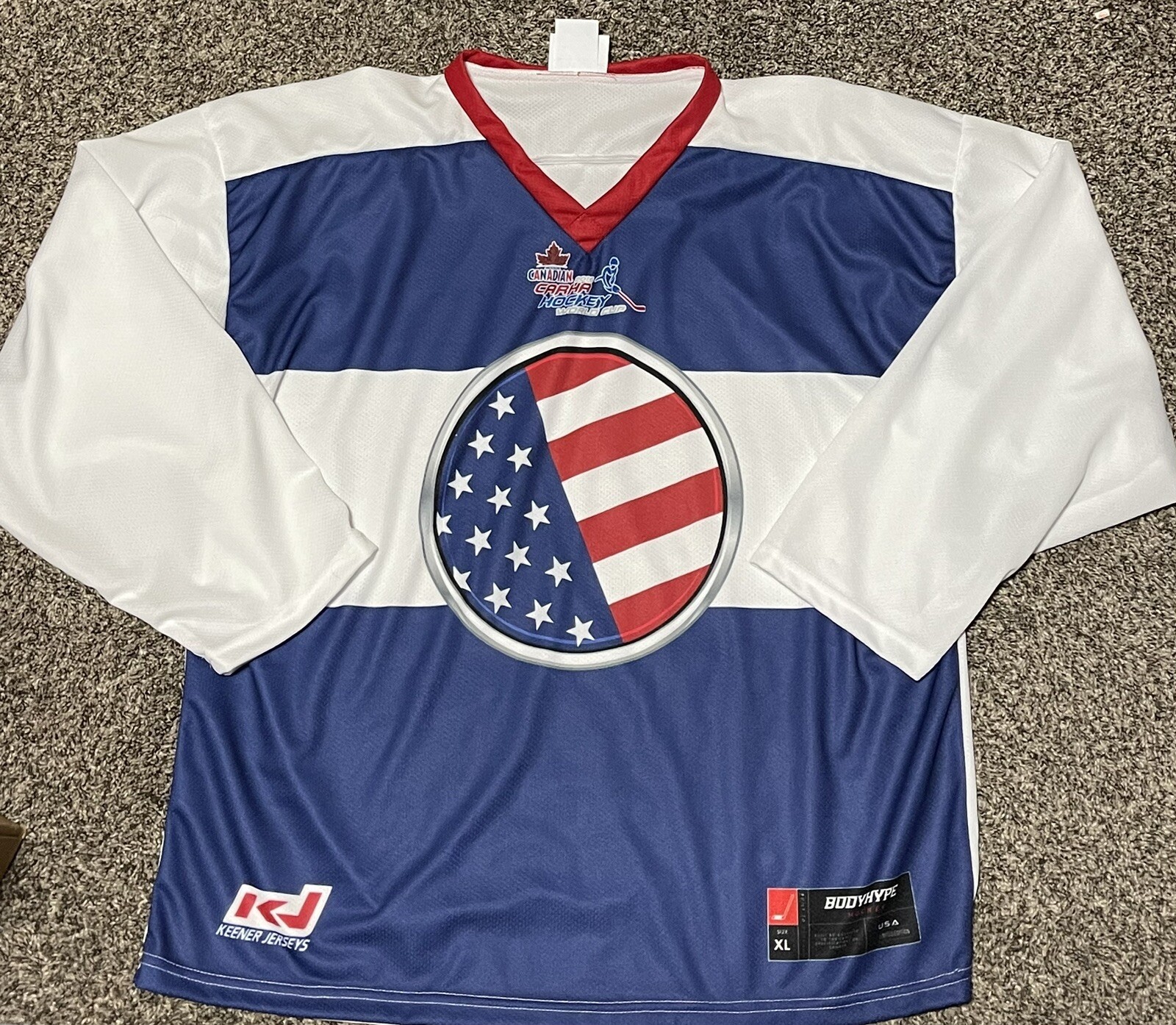 Canadian Carha Hockey World Cup Jersey Mens Large Bodyhype