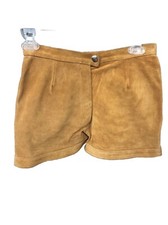 Womens Vintage Suede Shorts 26.5 Waist