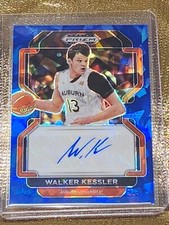 2022-2023 Panini Prizm Walker Kessler Rookie Auto Cracked Ice Blue /75 RC SP WOW