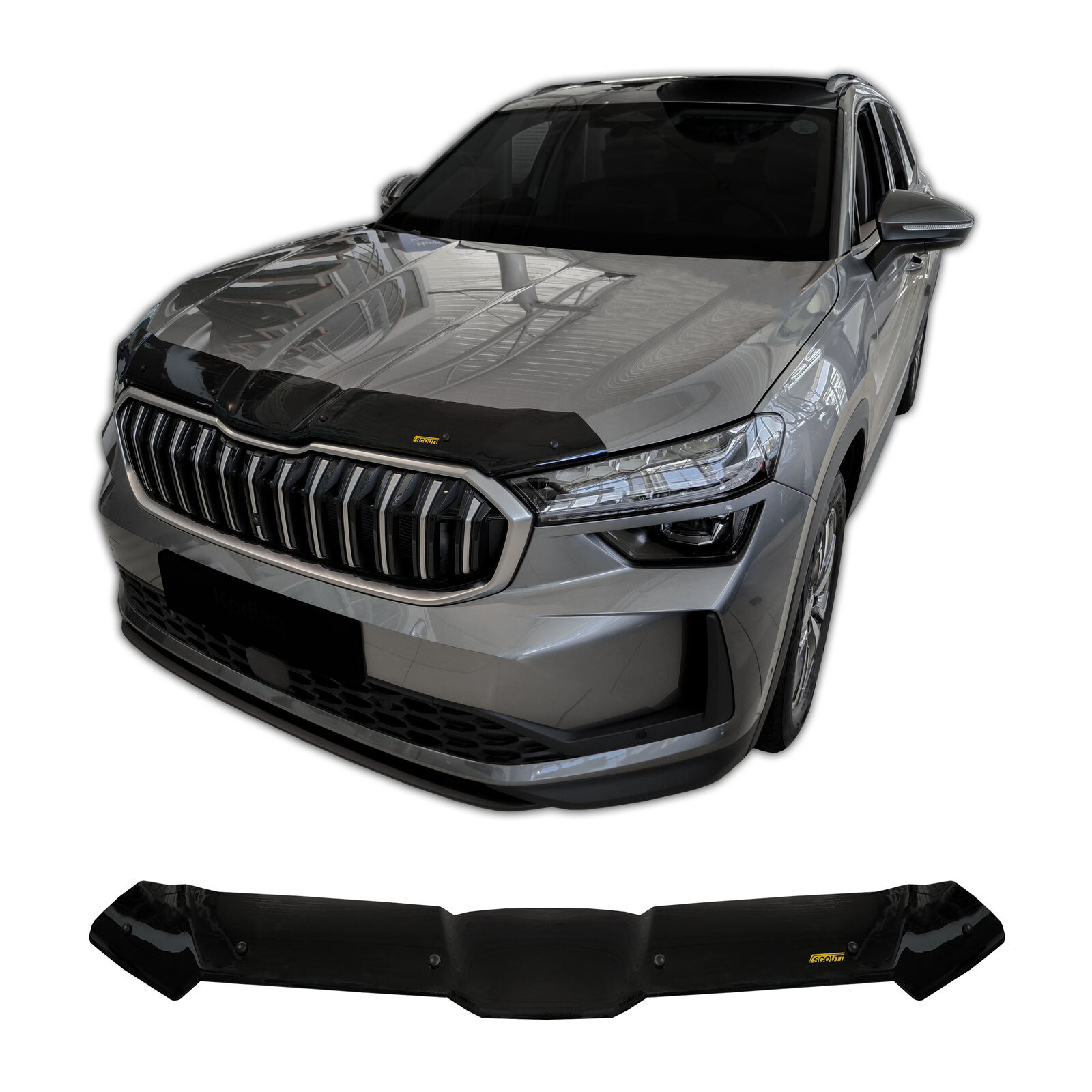 Bra de capot déflecteur protection Skoda Kodiaq 2 2024 Scoutt
