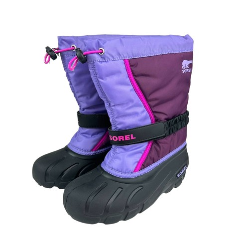 Sorel Youth Flurry Insulated Snow Boots Purple Dahlia Size Youth 6 NEW IN BOX - Picture 3 of 10