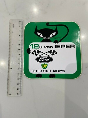 12u van IEPER FORD BP HET LAATSTE NIEUWS ORIGINAL sticker