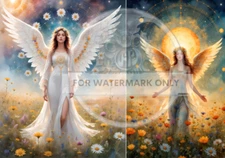 Angels of Spring | A4 Rice Paper | Paper for Decoupage | Decoupage Central
