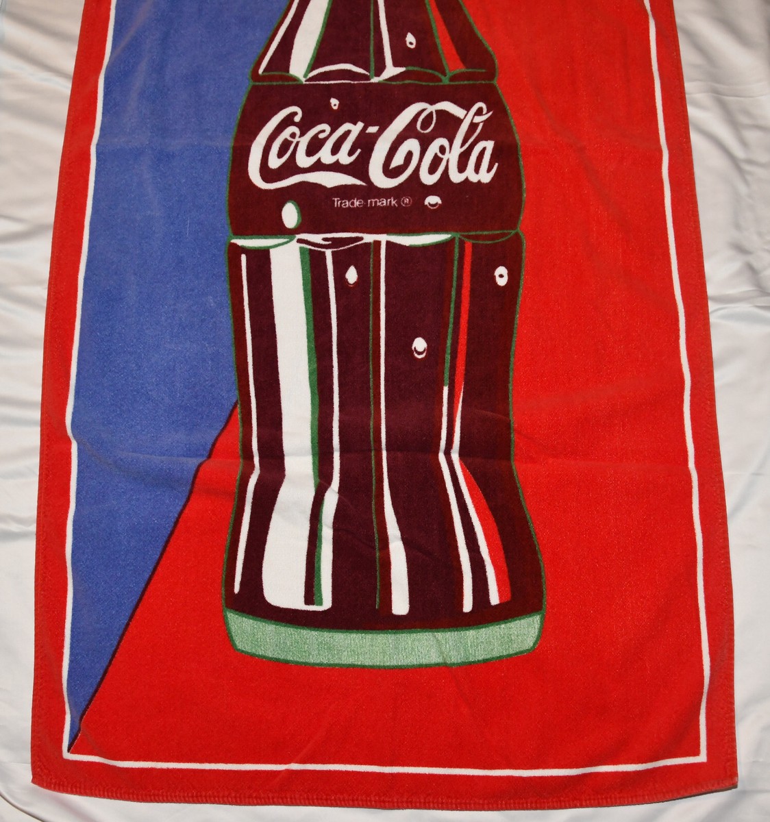 Vintage Coca Cola COKE BOTTLE Beach Pool Towel 55x28