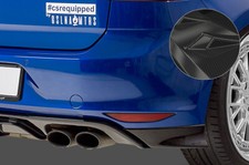 Heck Ansatz Spoiler Tuning Diffusor Carbon Look für VW Golf 7 R / R-Line HA255-C