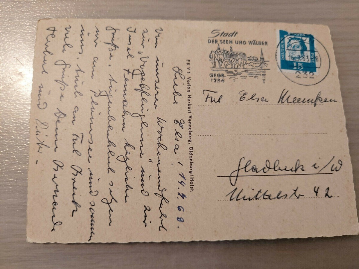 Carte Postale Ancienne - Fährbahnhof Puttgarten, Fehmarn, Kiel - Allemagne