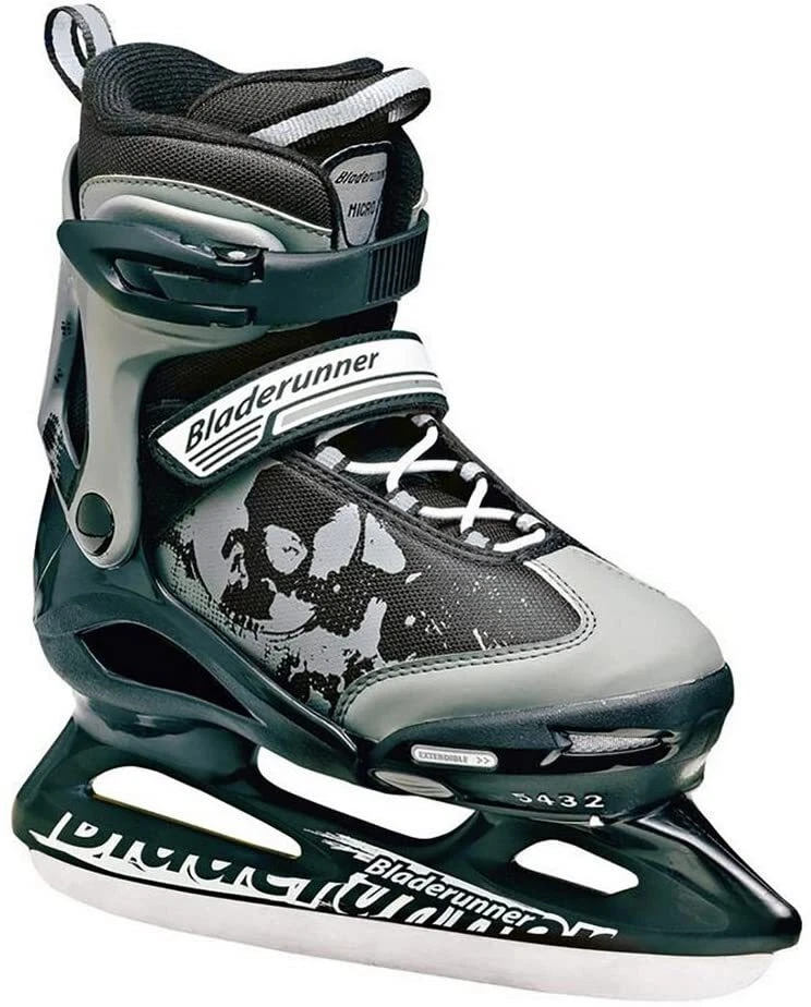 BLADERUNNER MICRO BOYS SIZE 12 2 ICE SKATES BLACK DISTRESSED PKG