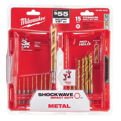 Titanium Shockwave Drill Bit Kit 